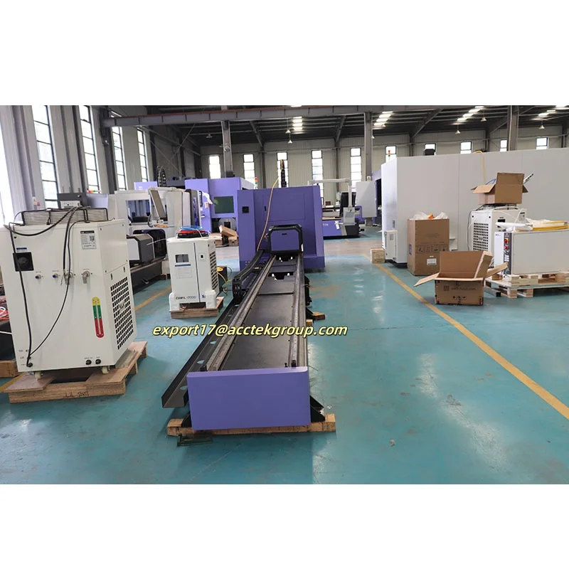 High Quality Fiber Pipe Laser Cutter Cnc Metal 1500w 2000w 3000w Tube Pipe Laser Cutting Machine For Metal Tube