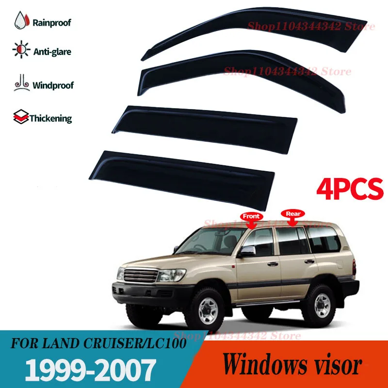 

For LANDCRUISER 1999 2007 LCT00 4700 Window visors Rain water prevention; Covering the sunlight; Anti fog; Snow prevention