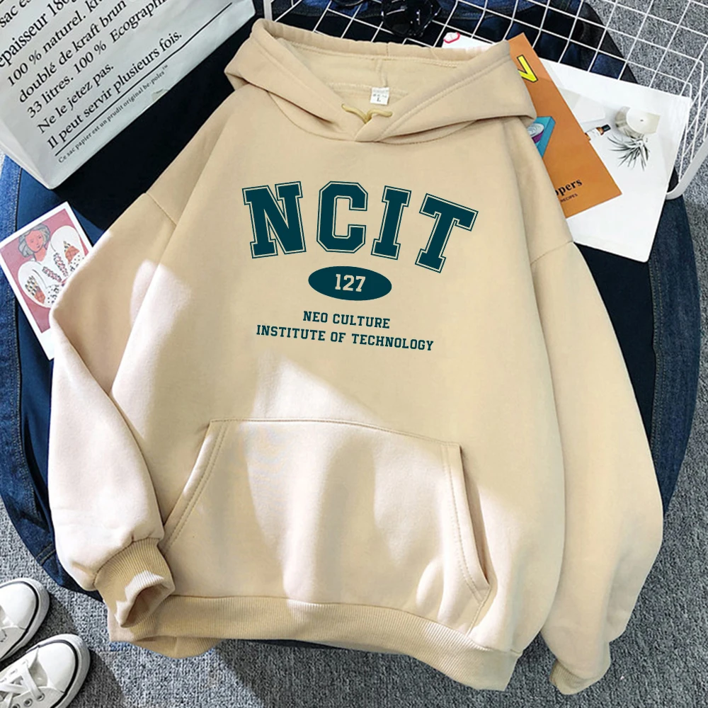 Ncit 127neo Culture Institute Of Technology Men Crewneck Long Sleeve Hoodies Autumn Loose Streetwear Casual Fashion Man Clothing