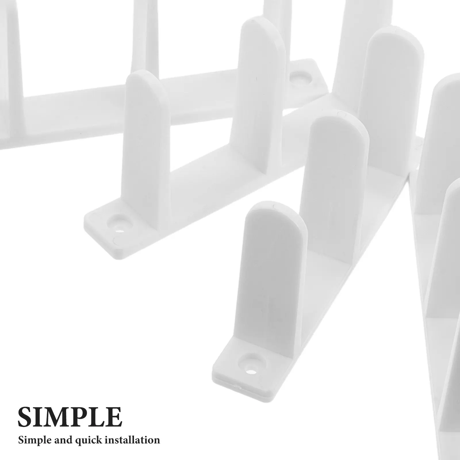 4Pcs Cabinet Sliding Door Bottom Guide Floor Track Kit for Modern Traditional Kitchens Rv Closets Barn Door