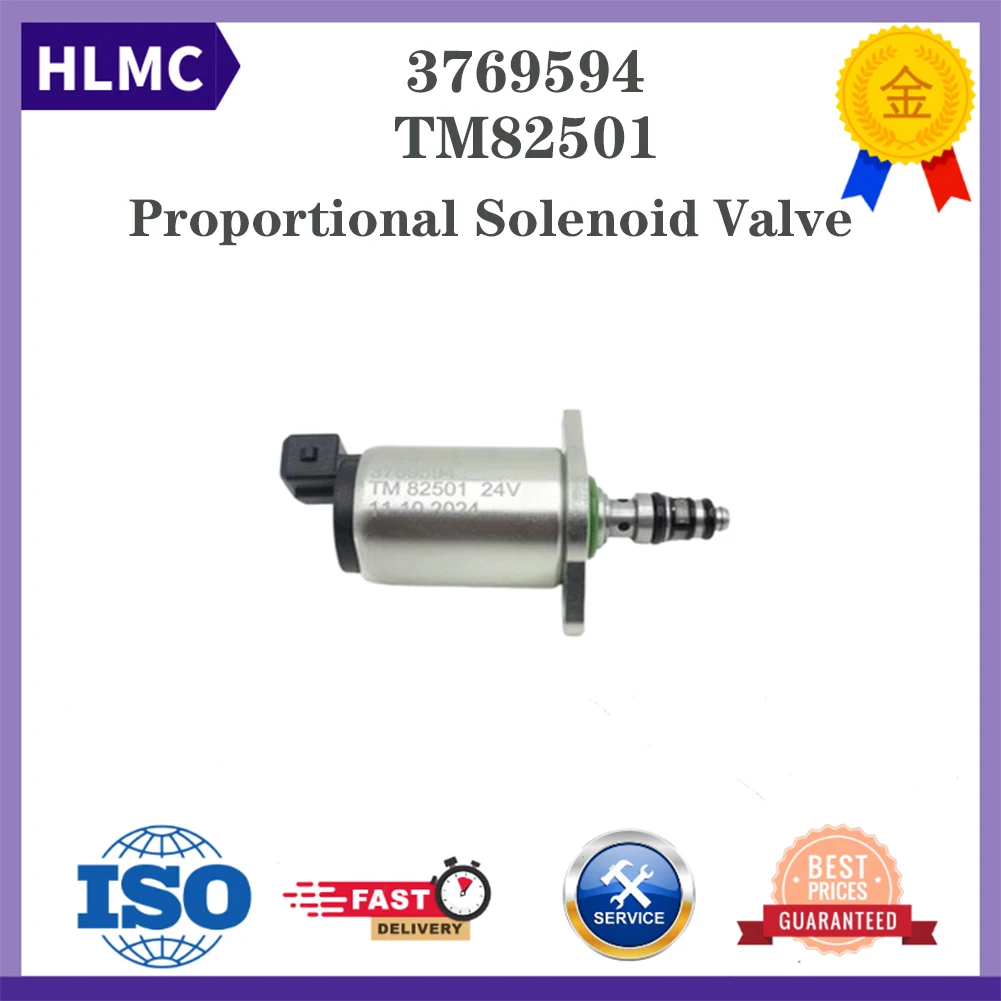 

Construction Machinery Parts Excavator Parts Proportional Solenoid ValveTM82501 3769594 24V