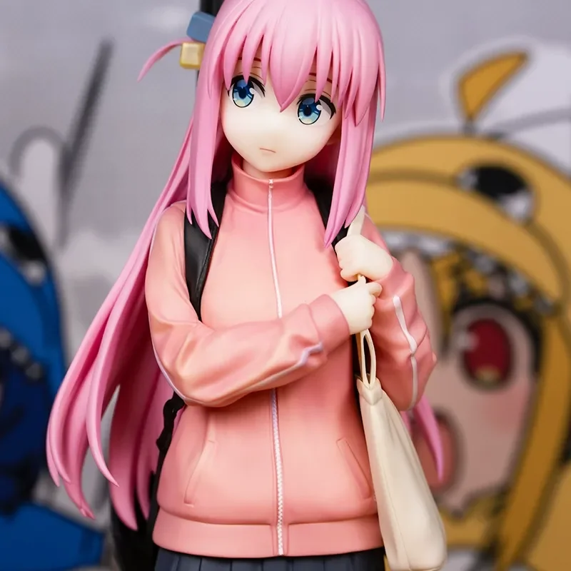 24ซม. บอคกี้เดอะร็อค! Hitori Gotou กีตาร์สาวรูปคอลเลกชันเครื่องประดับอะนิเมะรุ่นของเล่นอุปกรณ์ต่อพ่วงของขวัญ