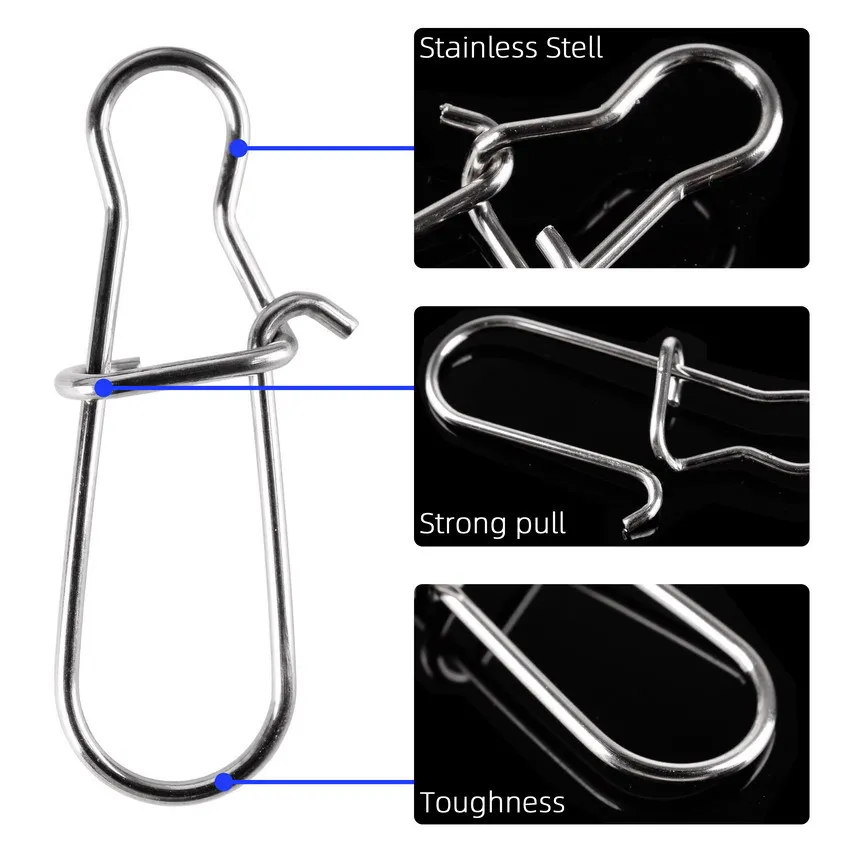 

Sea Yolo 25Pcs Gourd Shape 304 Stainless Steel Enhancement Pin Micro-Object Luya Bait Pin Fishing Gear Accessories