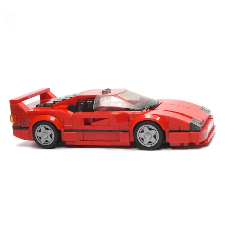 MOC-60667F40thAnniversaryIconic และหนึ่งในซูเปอร์คาร์ที่ได้รับการยอมรับที่สุดประกอบอาคาร Blockmodel ของเล่นวันเกิดสําหรับเด็กปัจจุบัน