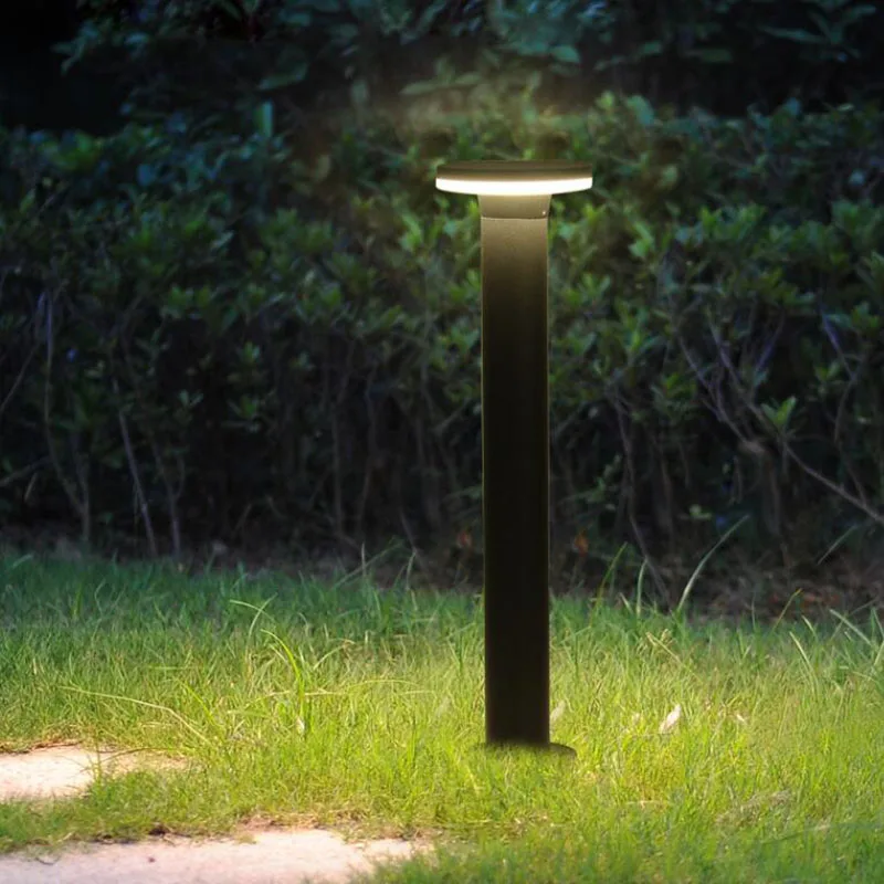 Outdoor Waterproof IP65 12W LED Lawn Lamp AC85~265V Aluminum Pillar Street Garden Path Square Landscape Lawn Lights