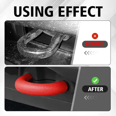 2/4 पीसीएस लाल डी-रिंग ट्रेलर हुक कवर टो ट्रक हुक फोर्ड एफ150 2004-2024 ऑटोमोटिव बाहरी सहायक उपकरण के लिए उपयुक्त 12 best sales टो हुक कवर - №12