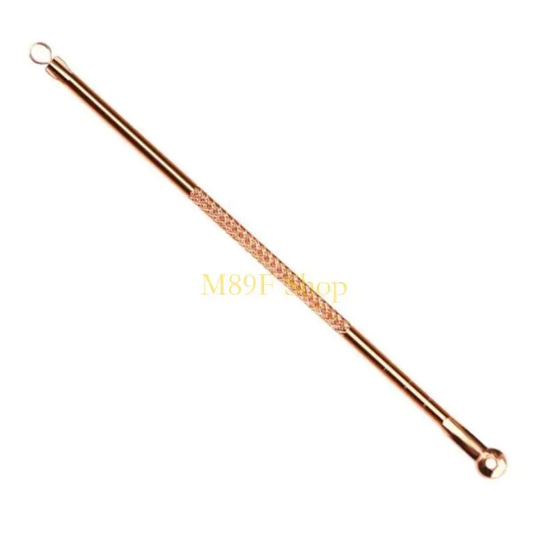 M89F 4PCS / Set Rose Gold Gold en acné inoxydable Acné Remover Blackhead Needles Pimple Comedone Spot Double pour le nettoyage