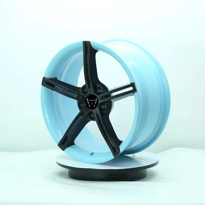 Factory Hot Sale Forged Wheels OEM ODM 19 20 21 22 Inch Blue and Black Aluminum Alloy Rim for Cars