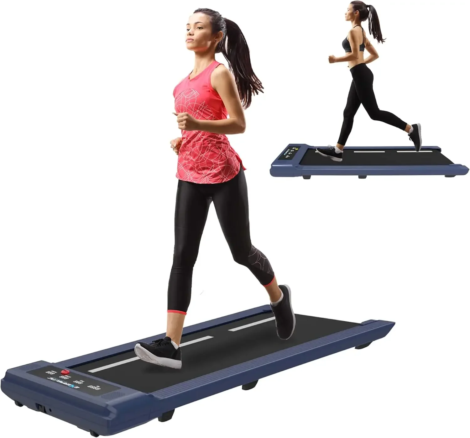 Capacity Heavy-Duty Jogging Exercise Treadmill - Home Gym Workout Equipment - Foldable Under Desk