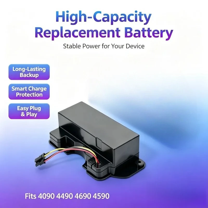 14.4V 12800mAh Battery for CECOTEC CONGA 4090 4490 4590 4690 Vacuum, Smart BMS Protection Long-Life Replacement Spare Part