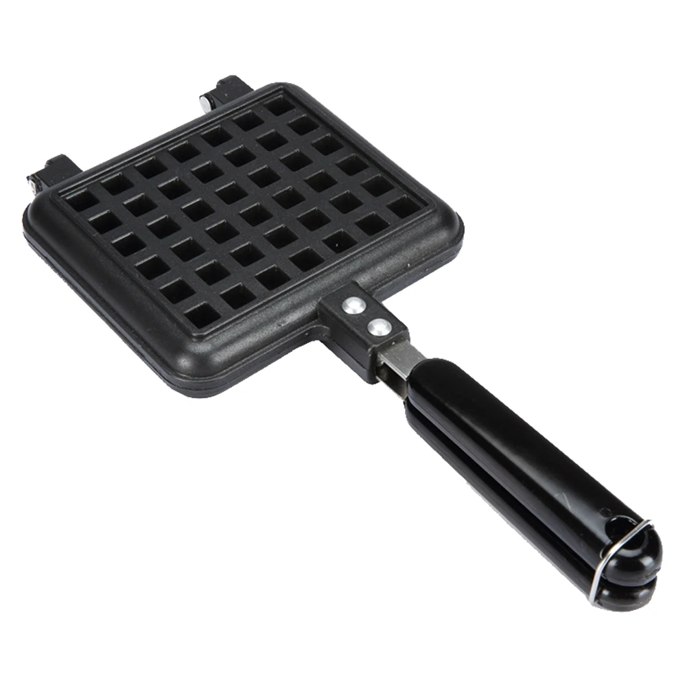 Home Use Waffle Maker Non-Stick Cake Baking Mold Waffle Mould Aluminum Alloy Frypan Double Face Waffle Frying Pan Kitchenware