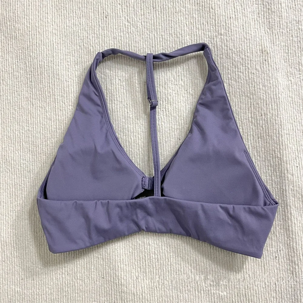 Sports Fitness V-neck Front Button Bra Underwear ELEVATE SPORTS BRA image 4