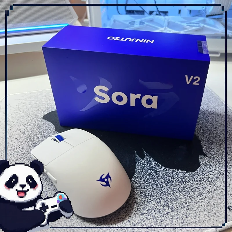 NINJUTSO Sora V2 Wireless Gaming Mouse 2.4G Dual Mode Support 8000hz Lightweight FPS Esports Gaming Office Desktop Laptop Mouse