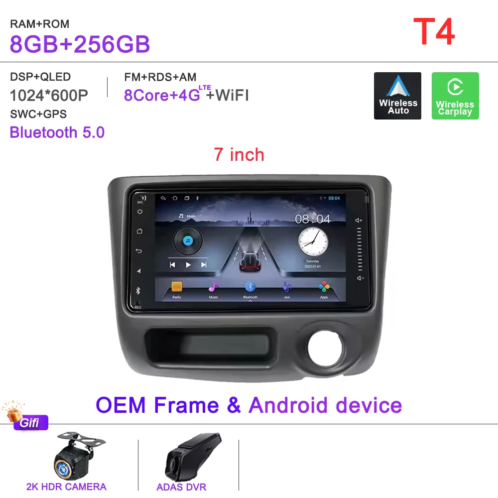 Android 16 Voor Toyota Vitz Yaris Echo 1999-2005 Carplay Auto Radio Multimedia Video Player Navigatie GPS Geen 2Din 2 Din DVD