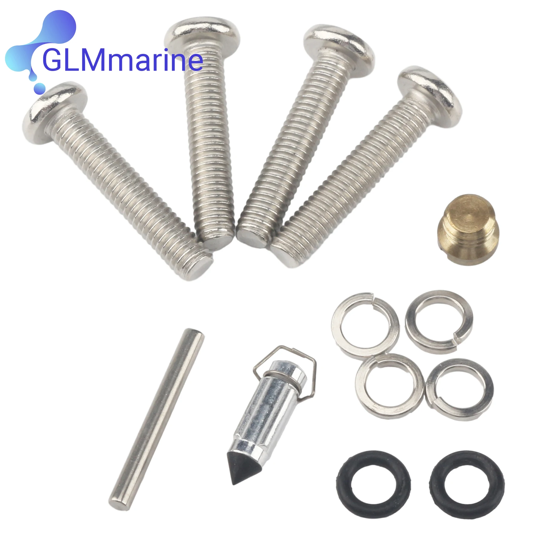 66T-W0093-00 Outboard Carburetor Repair Kit Compatible With Yamaha Marine 40HP 40X E40 Engines 66T-W0093 66T-W0093-01