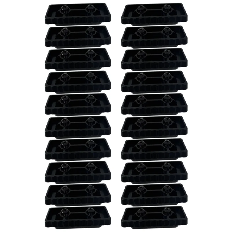 ABDJ-取り付け足 20 個セット、ブラックフィートパックアウト取り付け足ベースシステム