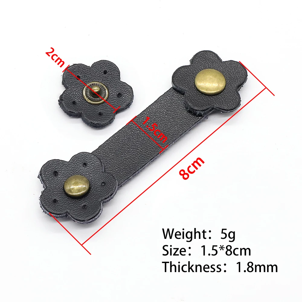 5Pcs/Lot Vintage Sew on Genuine Leather Bag Buckles Purse Fasteners Replacement for Handbag Women DIY Snap Hook Bag Accessories