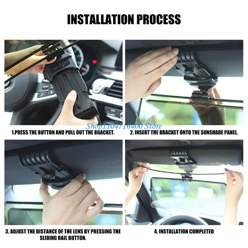 y1gd Shove Bend Molded Car Advisor For Split Sun Frown Blocking And UV Protect