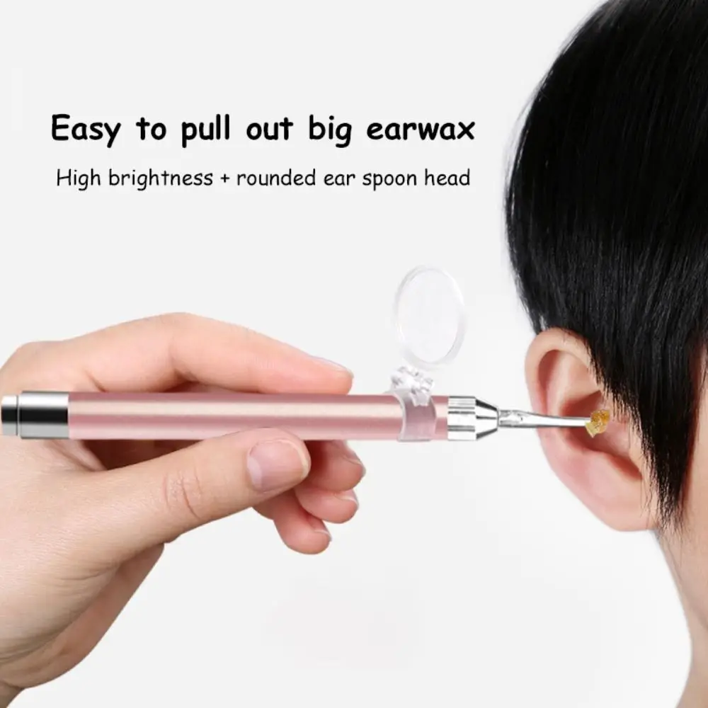 Children Adults Ear Spoon Home Use Cleaning Tool Ear Pick With Light Ear Cleaner Led Flashlight Earpick Ear Wax Removal