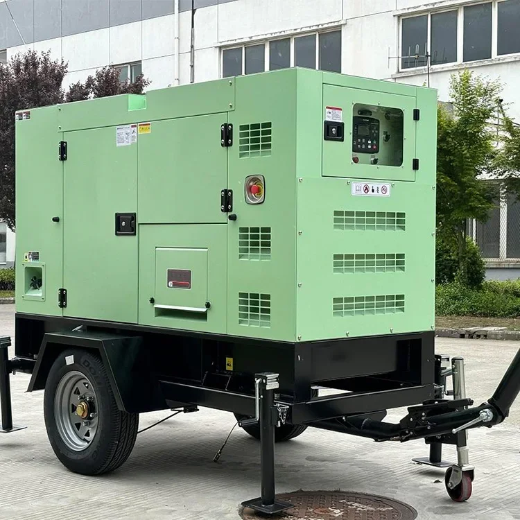 Tipo di rimorchio personalizzato alimentato dal generatore portatile Cummins da 25Kva da 20Kw in vendita