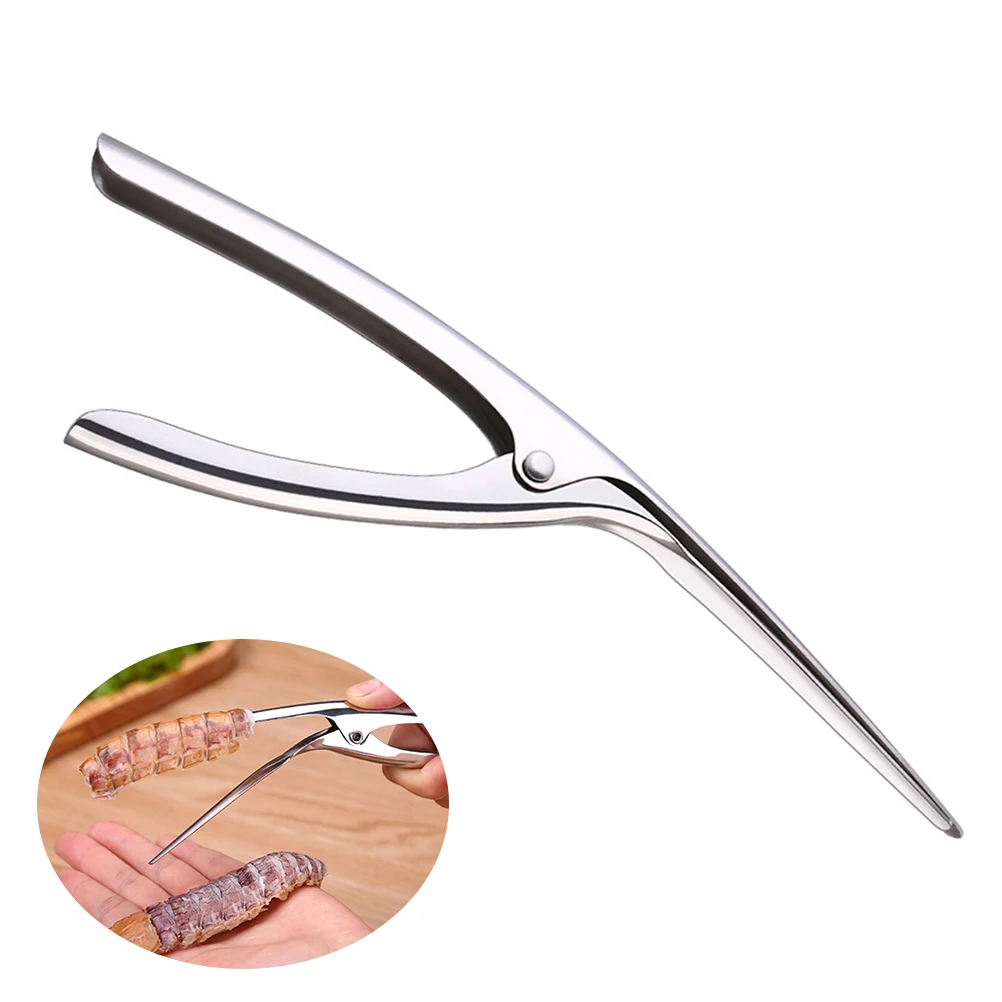 

Portable Seafood Cracker for Lobster Crawfish Shrimp Easy Shell Opener Stainless Steel Tool Multi Use Kitchen Bar Accessories
