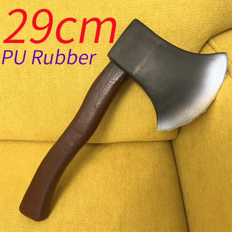 1:1 النار الفأس المرحلة الدعامة هالوين لعب الأدوار تأثيري الفأس بولي الأسلحة الأسلحة لعبة مجسمة لغز التعليم في الهواء الطلق لعبة الهدايا #1