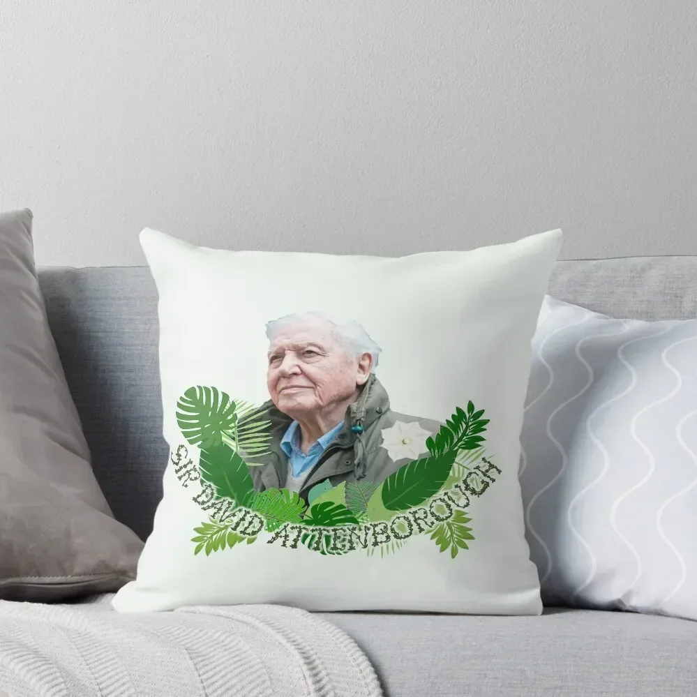 

Iconic Sir David Attenborough Throw Pillow autumn decoration Covers For Sofas pillow