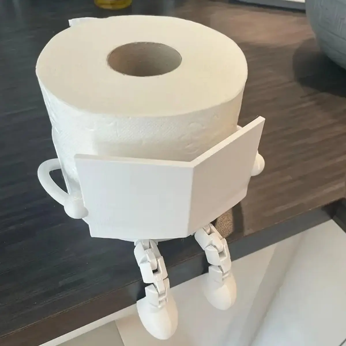 

НОВЫЕ новости, держатель для туалетной бумаги с 3D-печатью для чтения, добавление развлечения в ванную комнату, подходит для ванных комнат