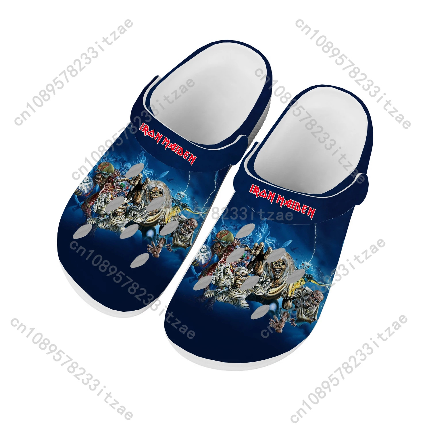 Maidens Heavy Metal Rock Band Singer Music Iron Home Clog Men Women Youth Boy Girl Sandals Shoes Garden Custom Shoe Hole Slipper