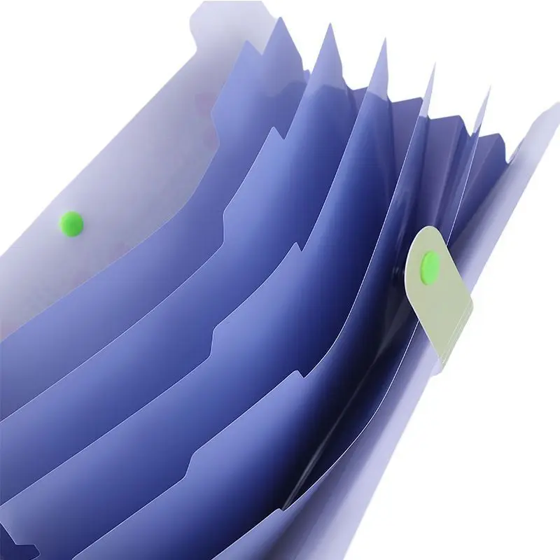 Multi-Layer A4 Flower File Folder Candy Color 6/8 Grids Organ Bag Simple Korean Large Capacity Office Stationery File Bags