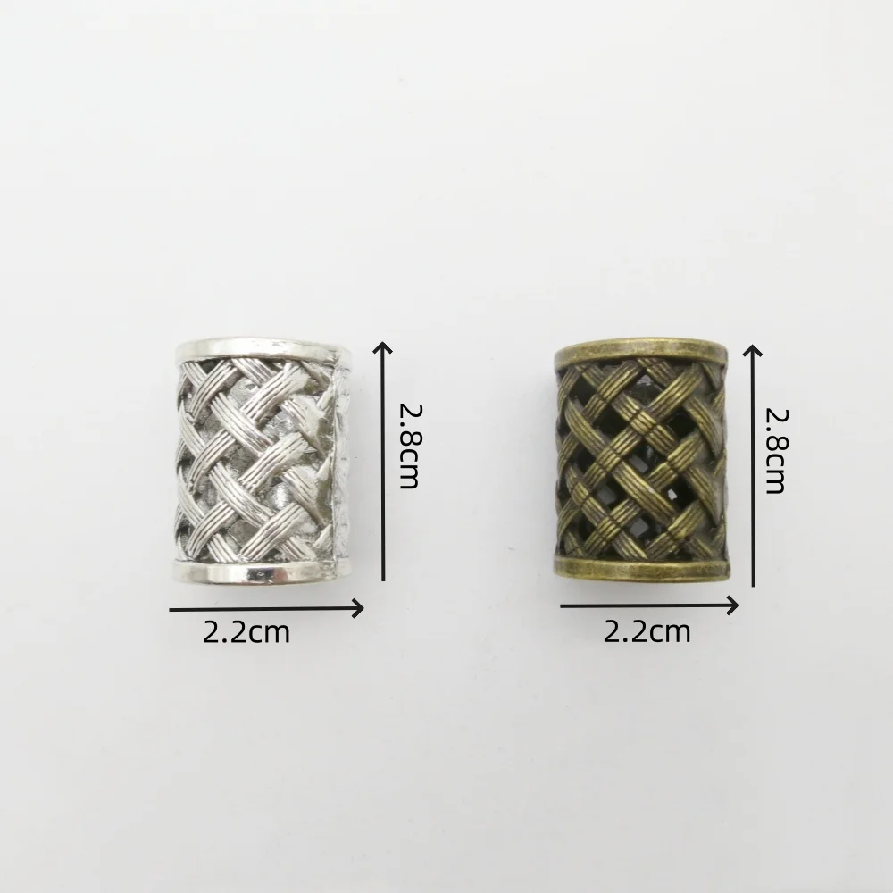 2pcs/pack Viking Pirate 18mm Hole Beard Beads Dreadlocks Ring Braid Hair Dress Clip Beads Jewelry Headband Scarf Accessories view 4