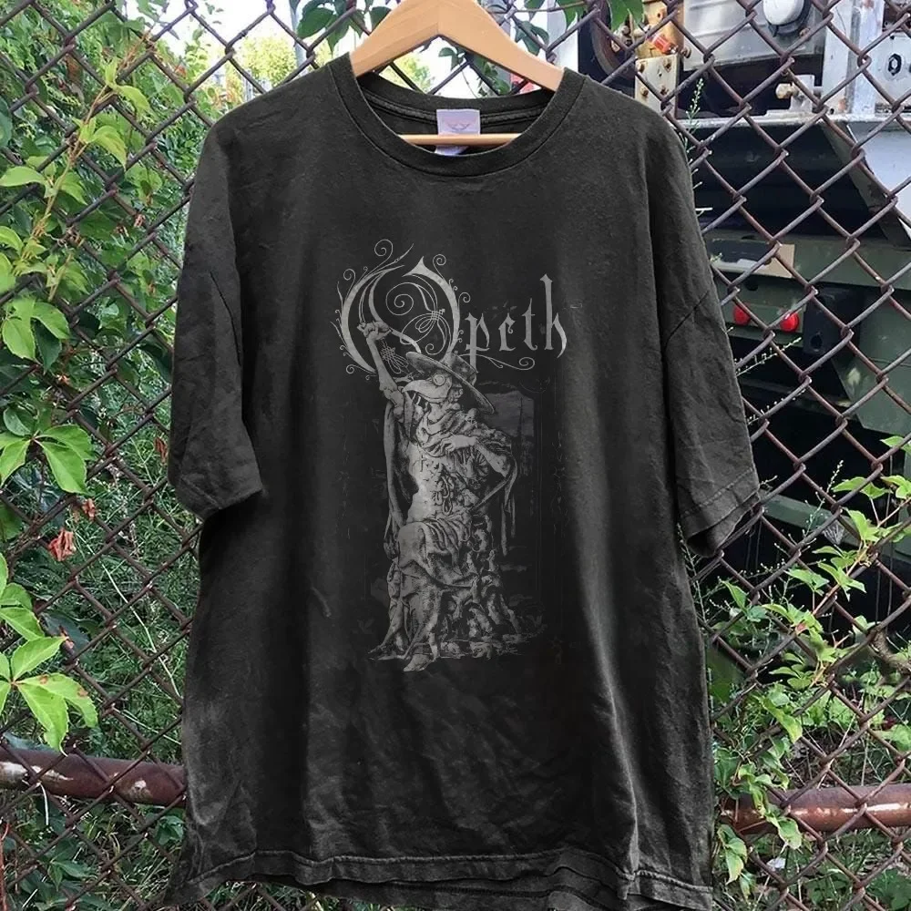Opeth Band Vintage Style Heavy Cotton Black Unisex T-Shirt S-5XL