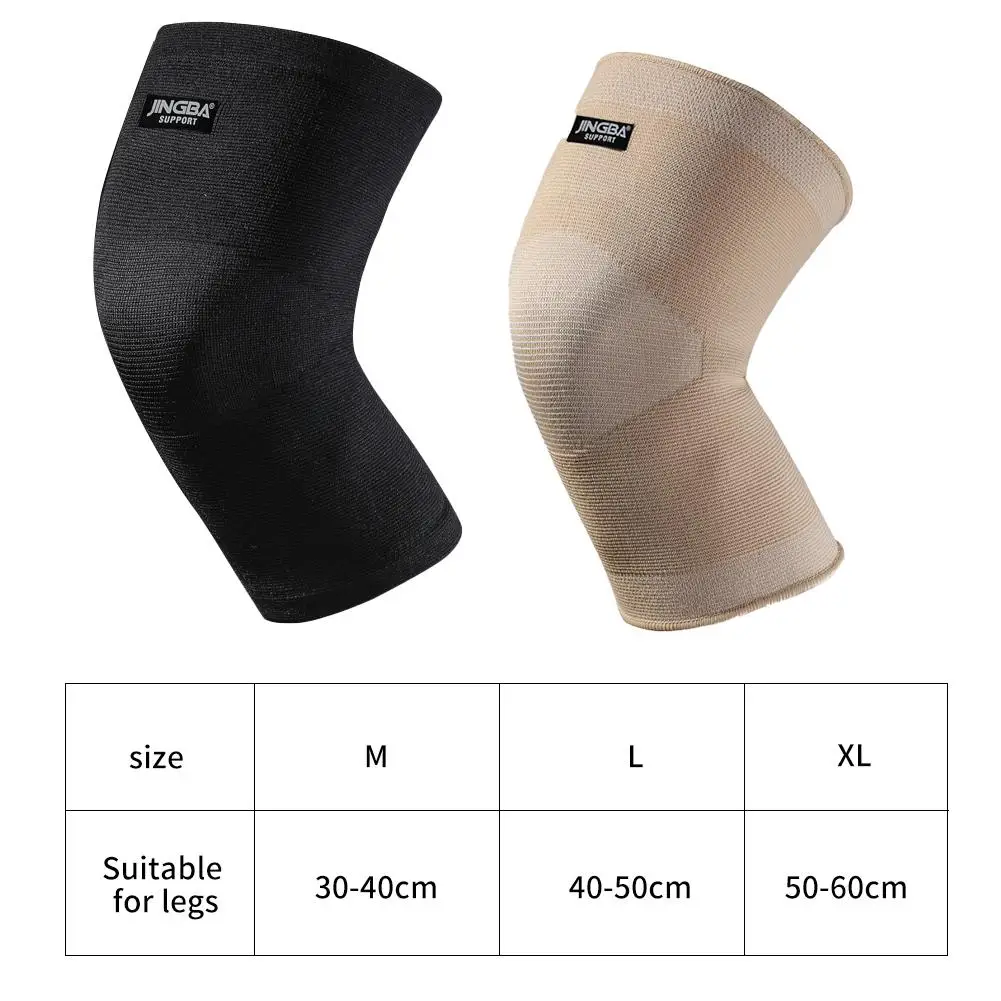 JINGBA SUPPORT Elastic Nylon Knee Pad Summer Outdoor Sports Basketball Knee Pads Knee Brace Protector Safety Rodillera Deportiv