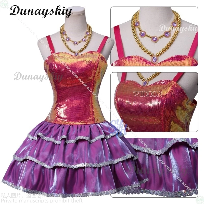 Jirai Kei الفتيات لوليتا هالوين كوس أنيمي حلم فيلم Houseeee تأثيري موضة الساخن الوردي البسيطة حبال علوية تألق Y2K كعكة فستان