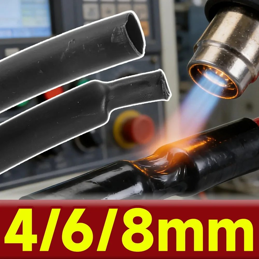 

4:1 морская термоусадочная трубка, водостойкая клейкая подкладка, комплект кабельных рукавов для автомобильной лодки, автоэлектрическая изоляция 1 м