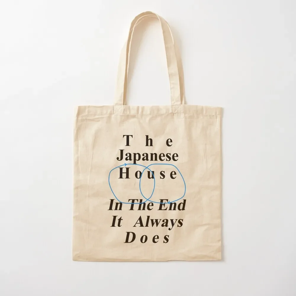 

The Japanese House Merch In the End It Always Does Tote Bag shopper bags for women supermarket folding bag Canvas stote bag