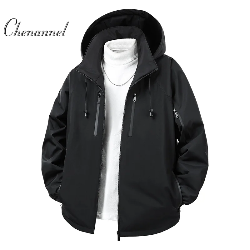 Outdoor Hooded Waterproof Jackets for Women Autumn Streetwear Jacket Casual Outerwear Unisex Tactical Coat Windproof Windbreaker