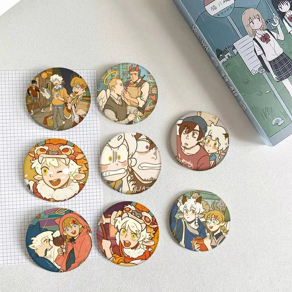 All Saints Street Round Badge Creative Brooch Clothing Backpack Accessories Lapel Pin