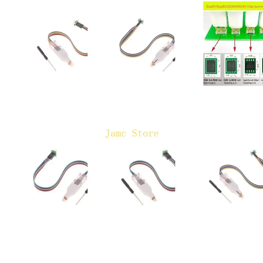 

LX0B Sop8 Wson Chip Download Запись Зонды записи Пружинные игольчатые горелки для флэш-чипов