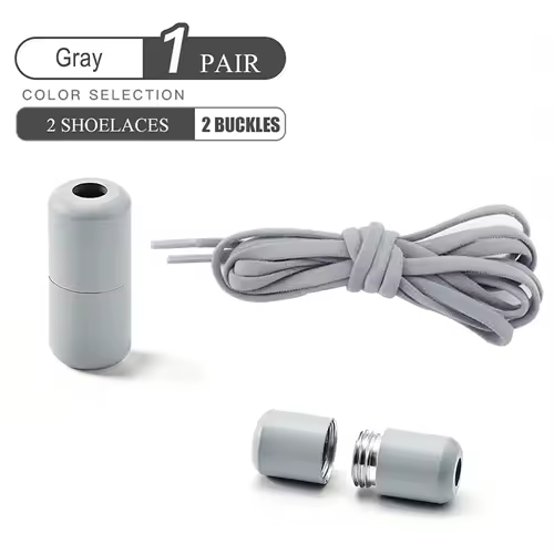 Elastic No Tie Shoelaces Semicircle Shoe Laces For Kids and Adult Sneakers Shoelace Quick Lazy Metal Lock Laces Shoe Strings - Image 15