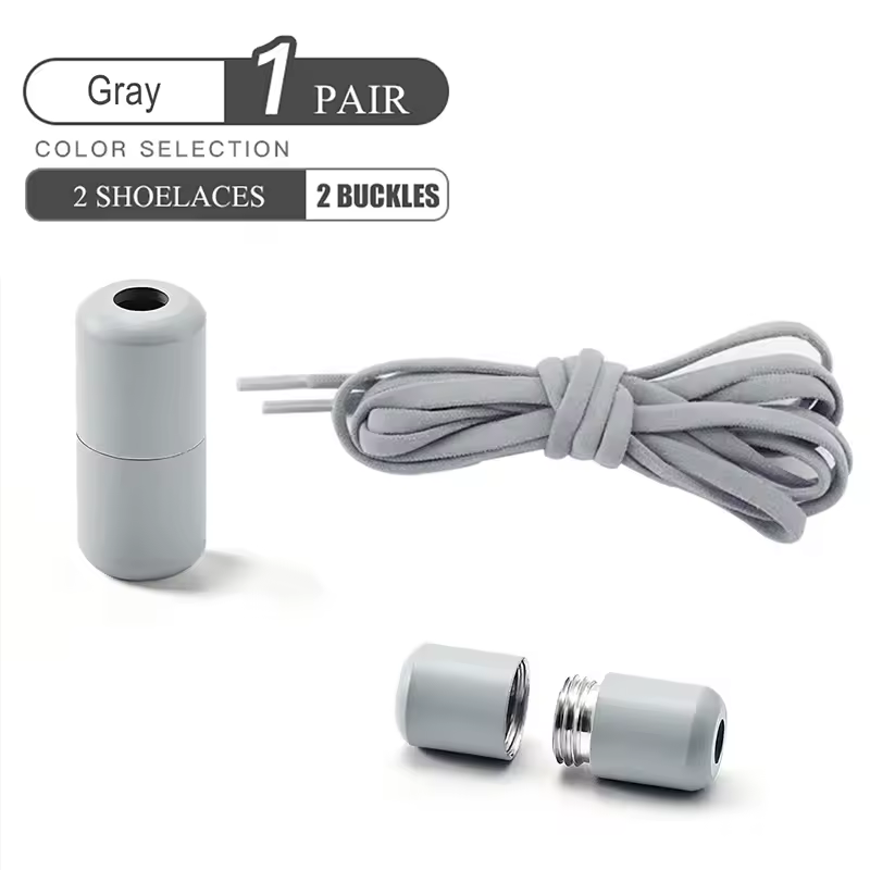 Elastic No Tie Shoelaces Semicircle Shoe Laces For Kids and Adult Sneakers Shoelace Quick Lazy Metal Lock Laces Shoe Strings - Image 15