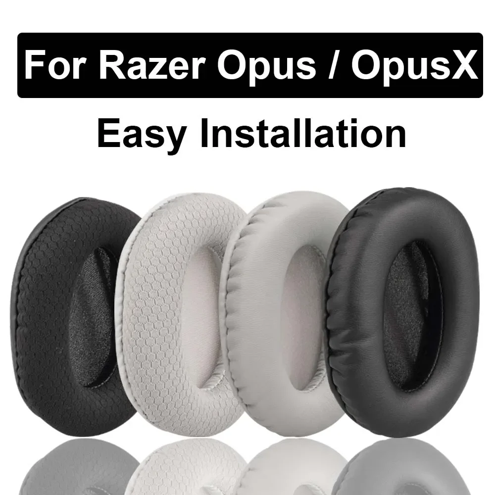 Oorkussens voor Razer Opus OpusX hoofdtelefoon Vervanging Zacht schuimkussen Sponskussen Lederen oorbeschermers