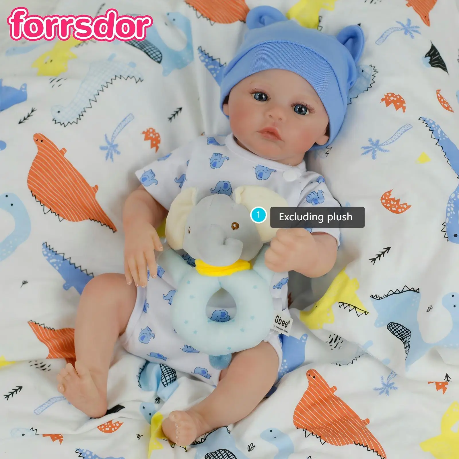 

18-дюймовые реалистичные куклы Reborn Baby Meadow Boy, мягкое тело, 3D-кожа ручной работы с видимыми венами, коллекционные художественные куклы, рождественские подарки