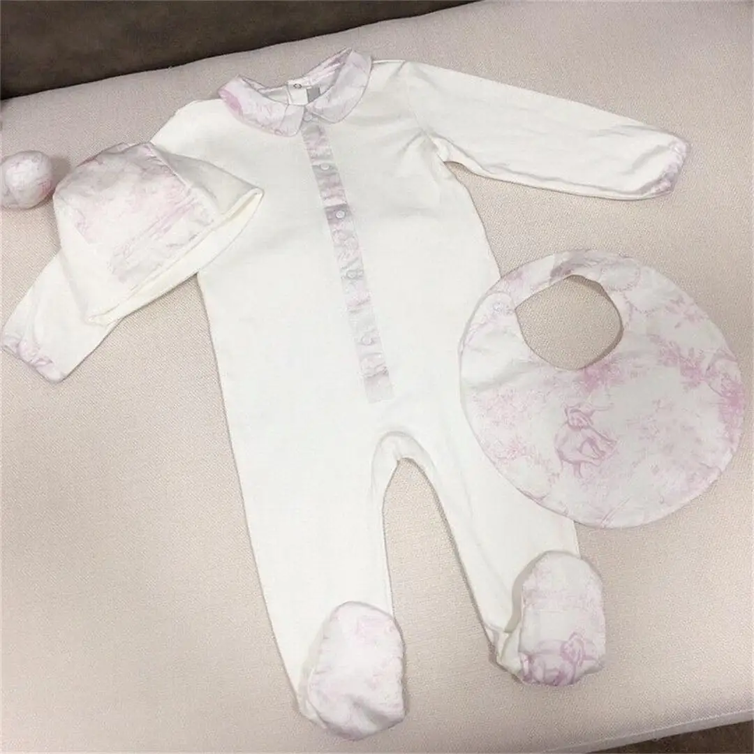 Top brand children's clothing baby jumpsuit spring autumn pure cotton newborn baby clothes long sleeved crawling clothes kids