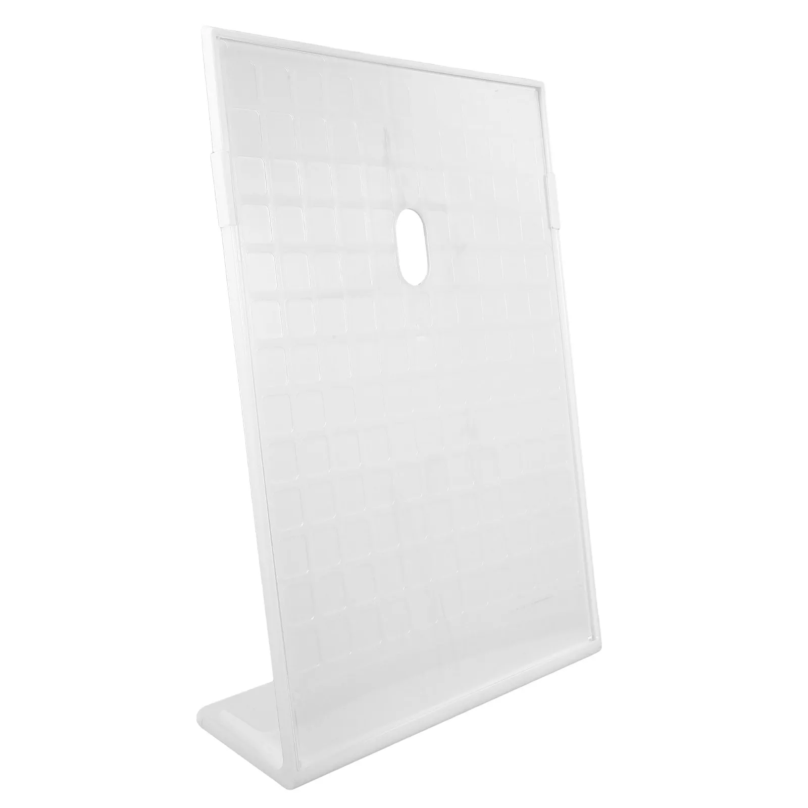 Sleek L Shaped Acrylic Display Stand for Menu Brochure Flyer Paper Table Signs Business Office Restaurant Desktop Sign Holder