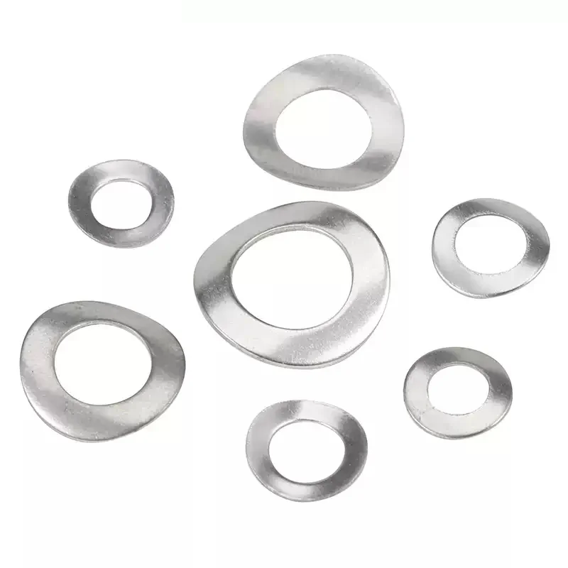 M1.7 M2 M2.5 M3 M4 M5 M6 M8 M10 304 الفولاذ المقاوم للصدأ منحني غسالات موجة الربيع غسالة #5