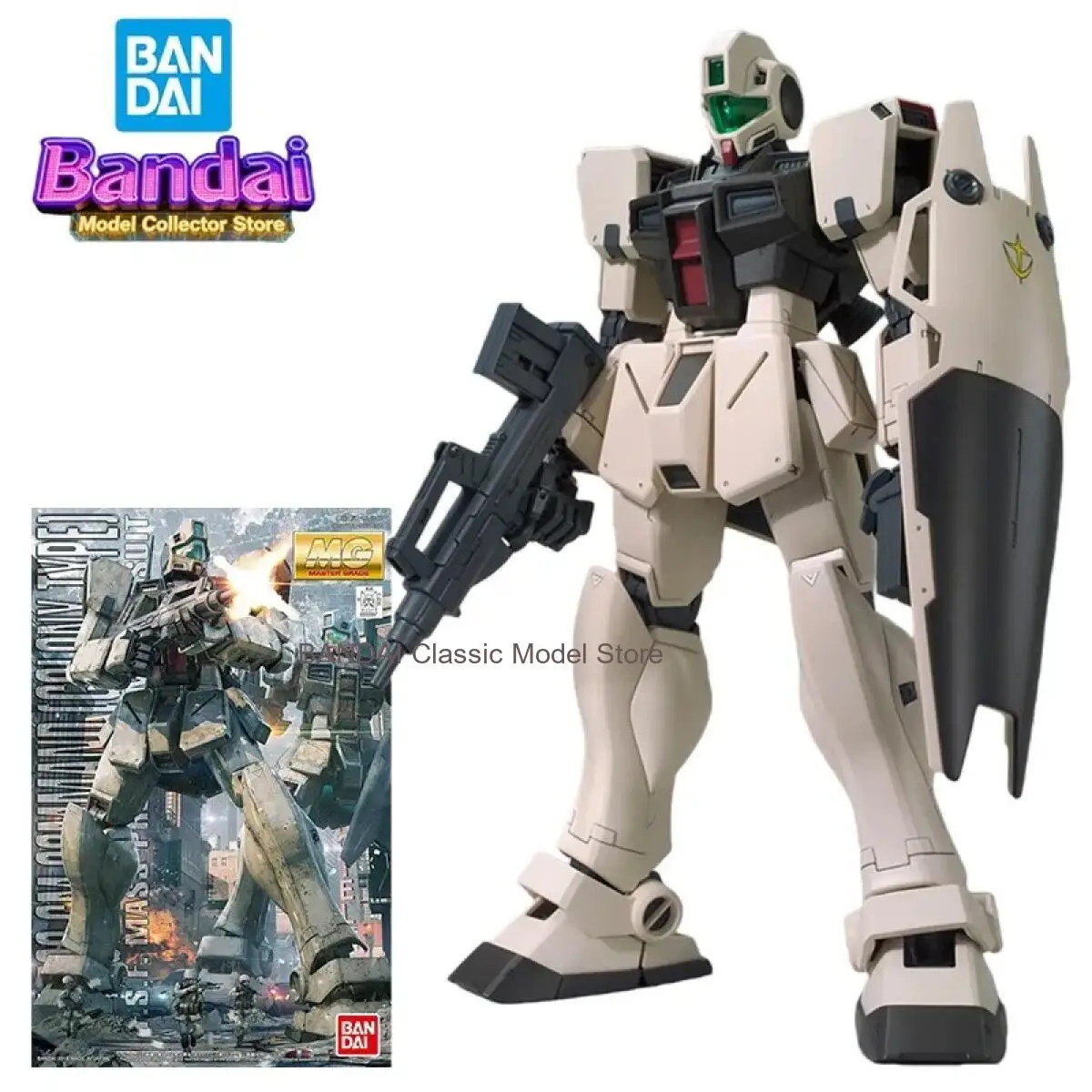 

Bandai MG 1/100 RGM-79G GM Command Action Figure Anime Gundam Mobile Suit Toys for Boys