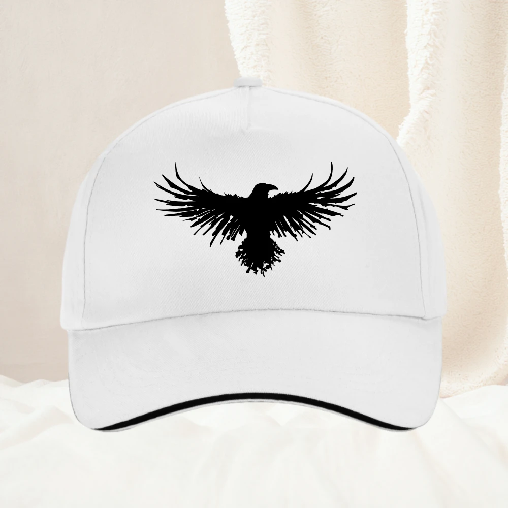 Funny Crow hat Black Raven Lover Baseball Cap Gothic Dad Hats Adjustable Dad Hat All Seasons Travel Gift Headwear