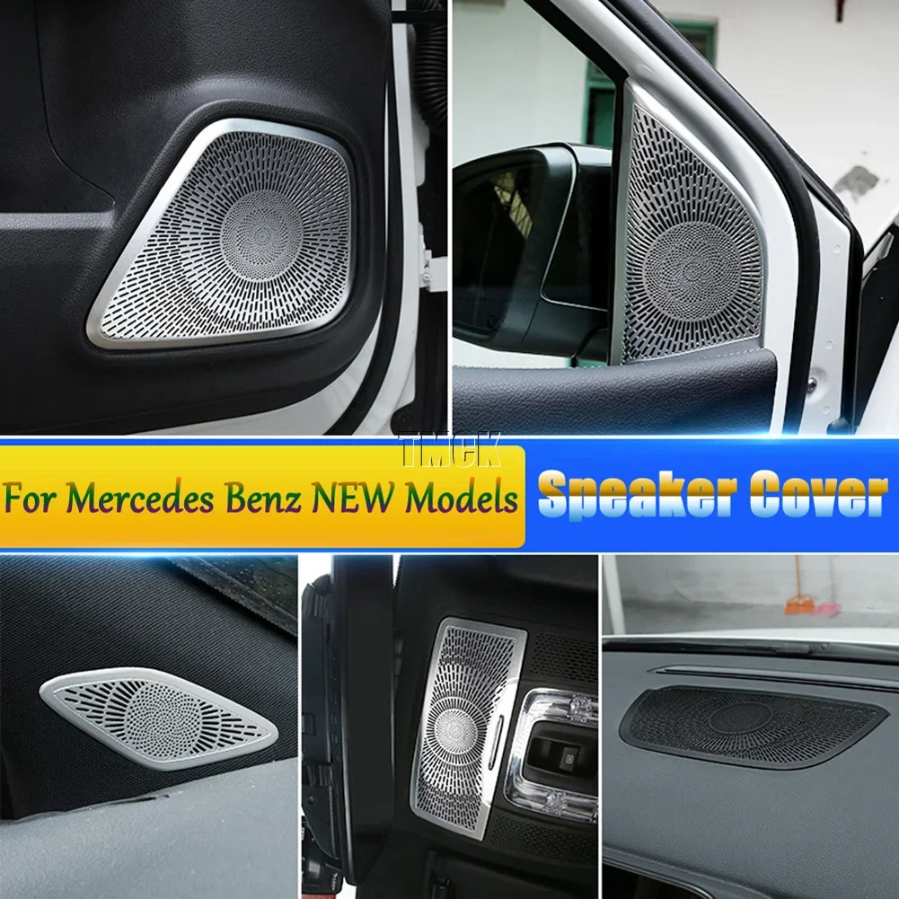 For Mercedes Benz A B CLA GLB GLA Class W177 W247 C118 X247 H247 2020-2024 Car Door Tweeter Dashboard Audio Speaker Cover Trim