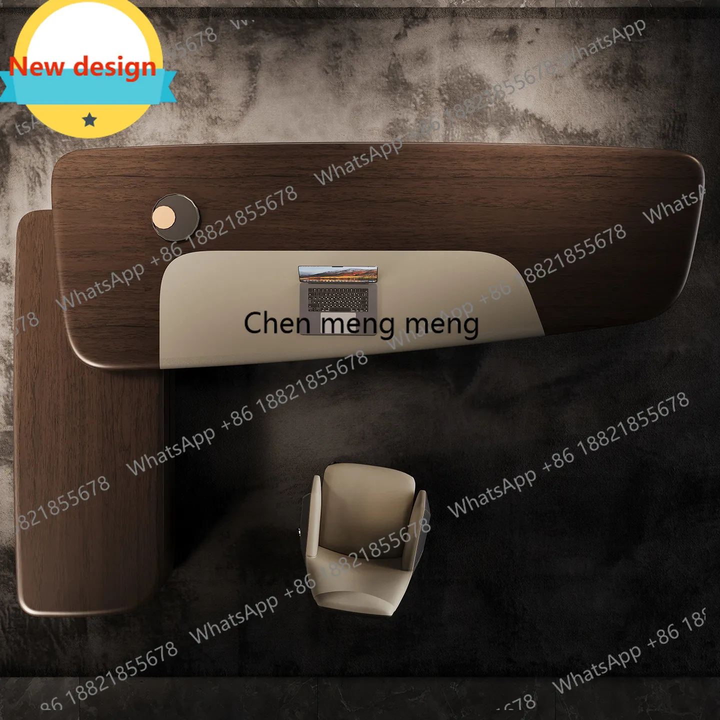 B567 Desk Designer President Desk Large Class Desk General Manager Office E0 Leadership Executive